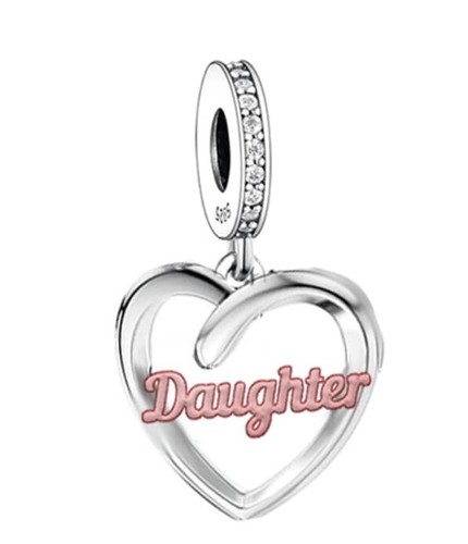 Ciondolo cuore scritta figlia - ciondolo,