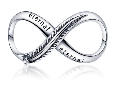 Charm infinito vero argento - charm,