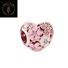 🩷 Charm oro rosa fiore