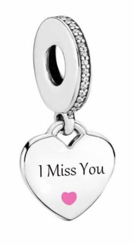 Ciondolo cuore rosa miss - cuore,
