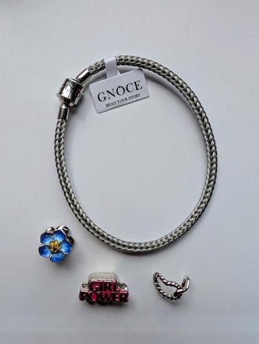 Set bracciale gnoce argento - set,