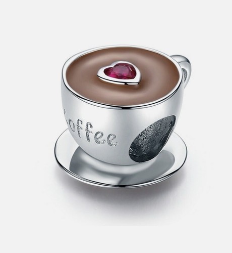 Charm tazza caffè i love - 💜,