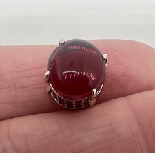 Charm Murano ovale rosso per