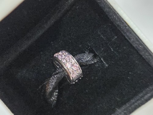 Charm pandora rosa pave - pandora,