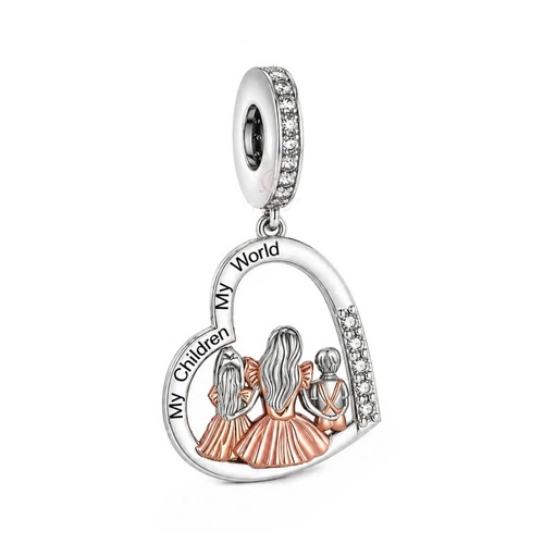 Ciondolo pendente argento - 💜,