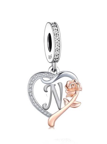 Ciondolo cuore rosa in - cuore,