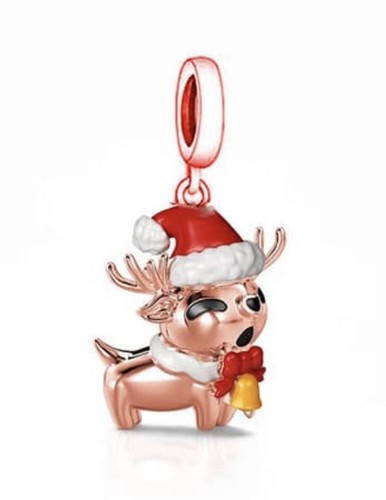 Charm renna argento sterling